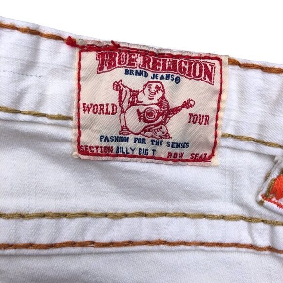 True Religion Jeans Size 30 BILLY BIG T White - Picture 9 of 10